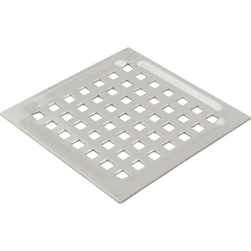 Blücher Domestic-140 afløbsrist, 140x140 mm, rustfrit stål