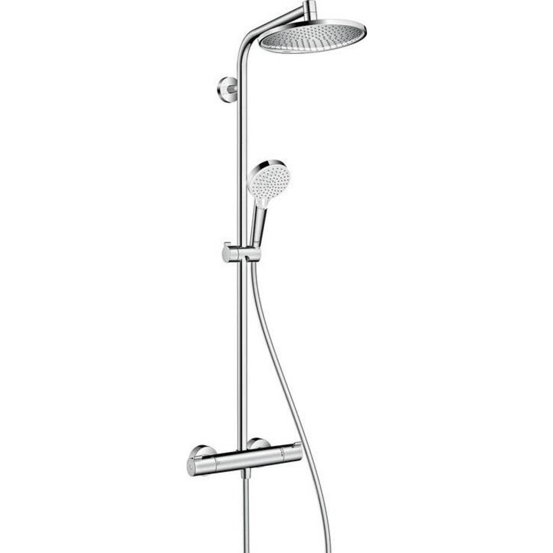 Hansgrohe Crometta S 240 1jet Showerpipe med termostat, krom