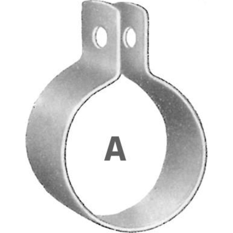 Galvaniseret rørbøjle til 1 1/4" (Ø42 mm) rør