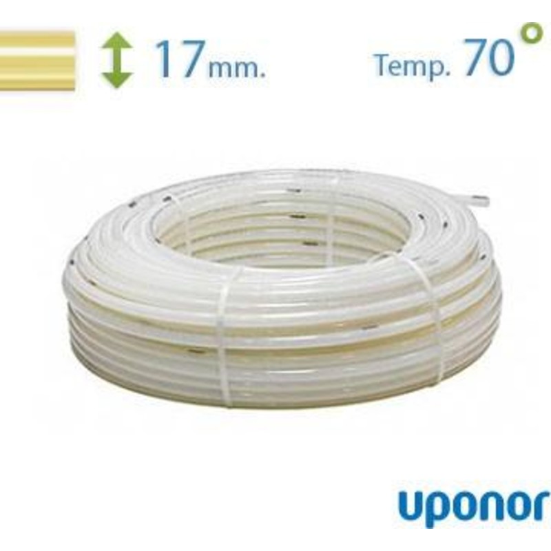 640 meter Uponor Comfort Pipe Plus pex rør til gulvvarme, 17 mm