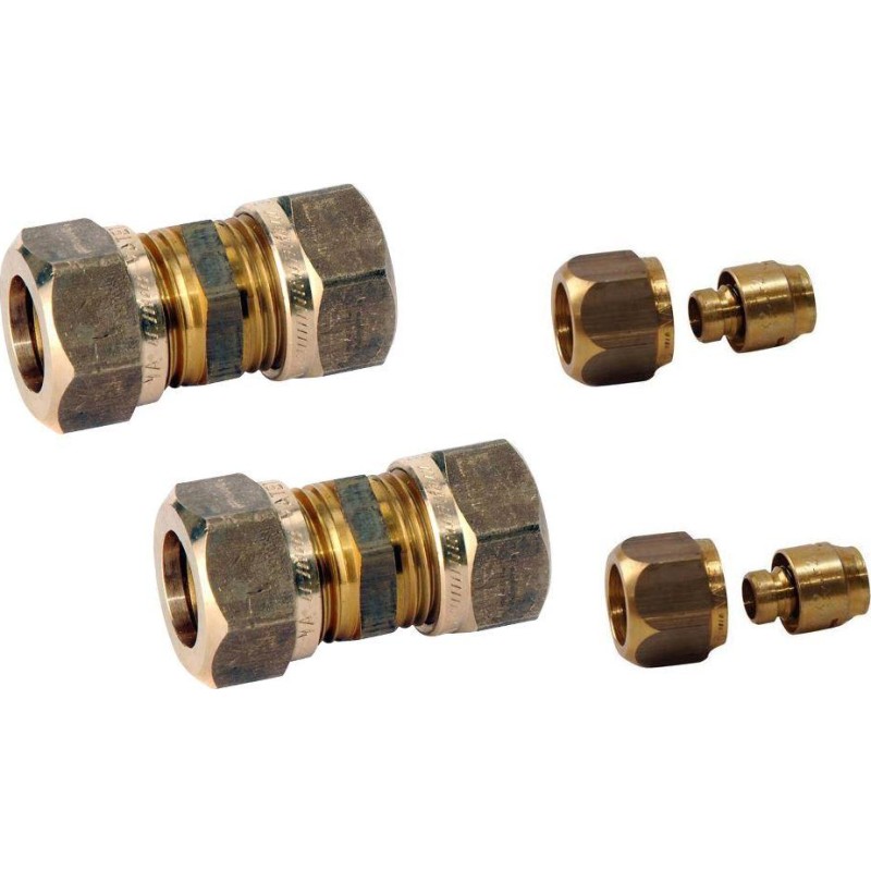 Anslutningsset 10 mm slätända till 16x2,0-2,2 mm pexrör