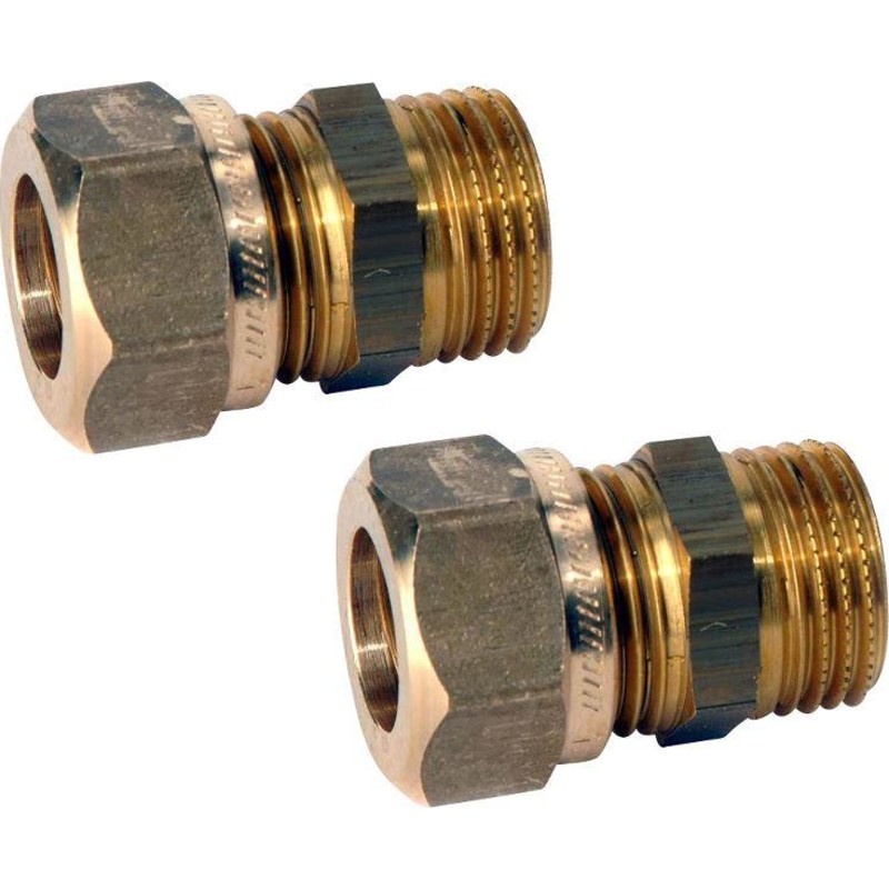 Anslutningsset till k&ouml;ksblandare 3/8" till 10 mm kopparr&ouml;r