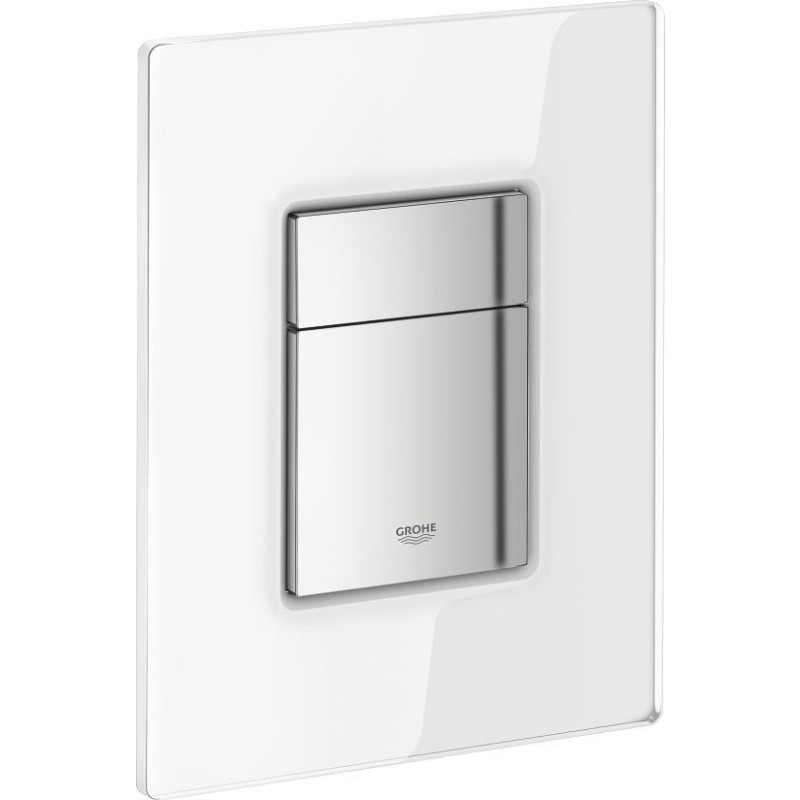 Grohe Skate Cosmopolitan betjeningsplade. Hvid med glas