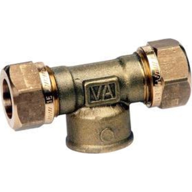 Vatette T-koppling, gul 15xG15