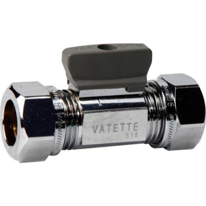 Minikulventil Vatette Rak 15x12 mm