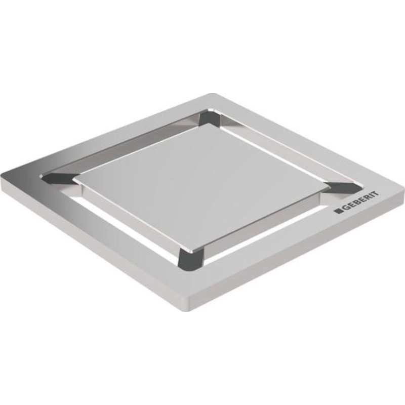 Geberit CleanLine Square golvbrunnssil, 80x80 mm, rostfritt stål