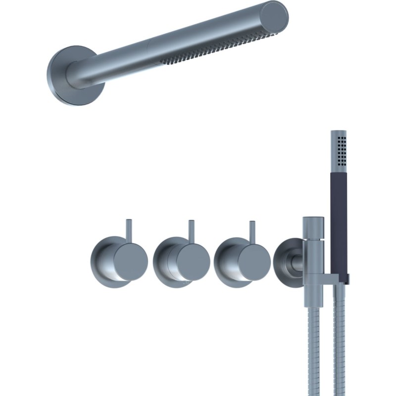 Vola 5471R-081ST duschset, borstat krom