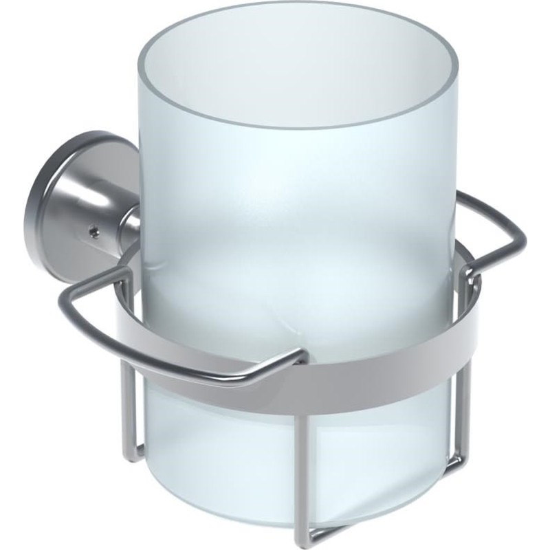 Vola T6 tandborstmugg, borstad krom