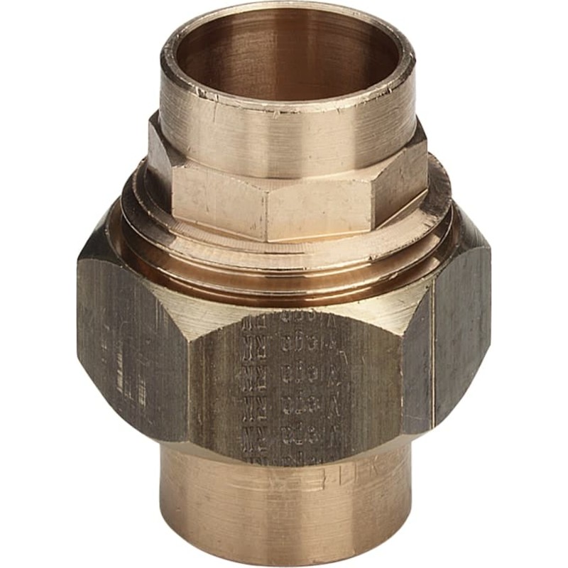 10 st Messing loddeunion muffe/muffe, 12 mm