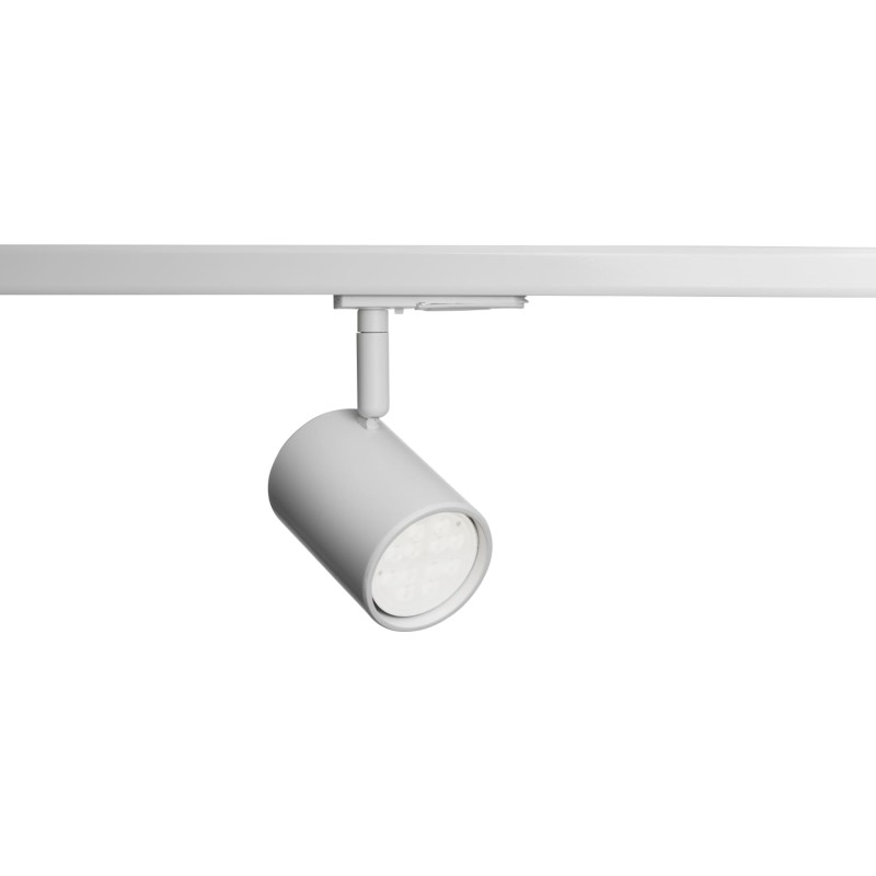 Global Tubular 1F skenspotlight, vit