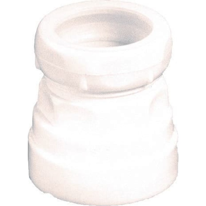 10 stk Overgang, Ø32 mm x 1" x 3/4", plast, hvid