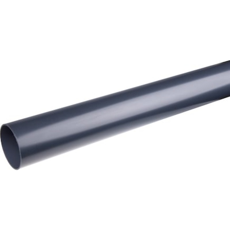 Plastmo nedløbsrør Ø75 mm i grafit - 3 meter