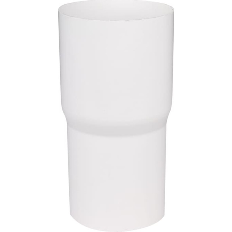 Plastmo rørsamlemuffe i hvid med Ø75 mm nedløb
