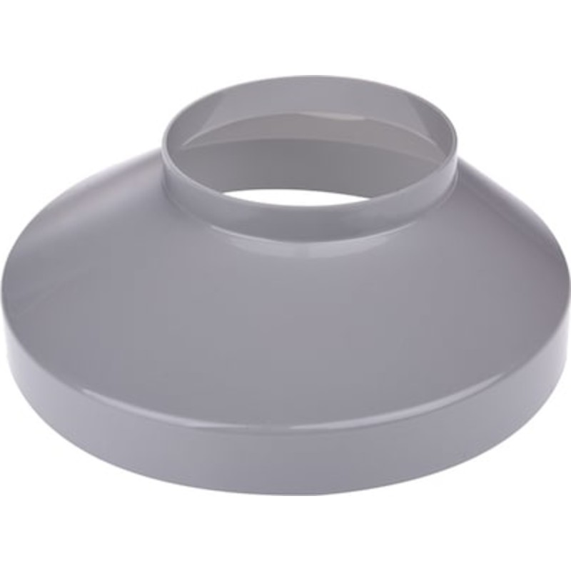 Plastmo brøndkrave i grå med nedløb Ø75 x 130 mm