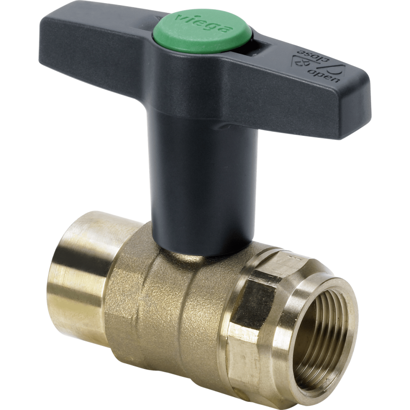 Viega Easytop kulventil, tappvatten, värme, 1/2"