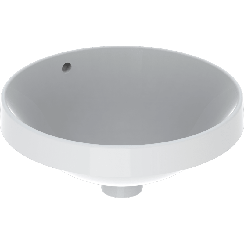 Geberit VariForm Hndvask, Indbygning, Rund, 40 cm, Hvid med KeraTect