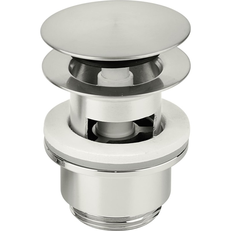 Damixa Bundventil 1 1/4'' klik funktion. Med overløb. Steel (pvd)