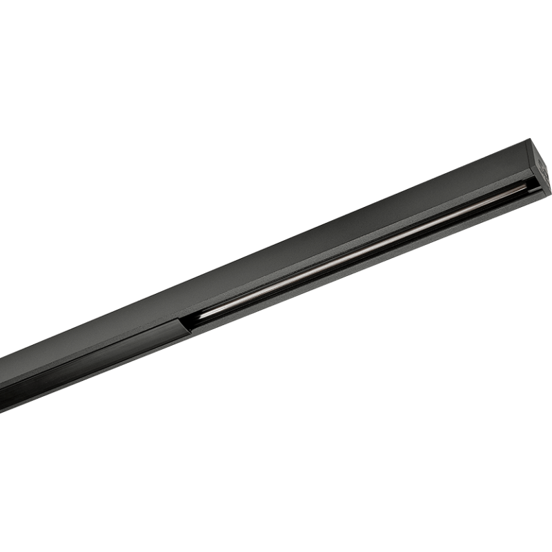SG Zip 1F strømskinne, sort, 2 meter