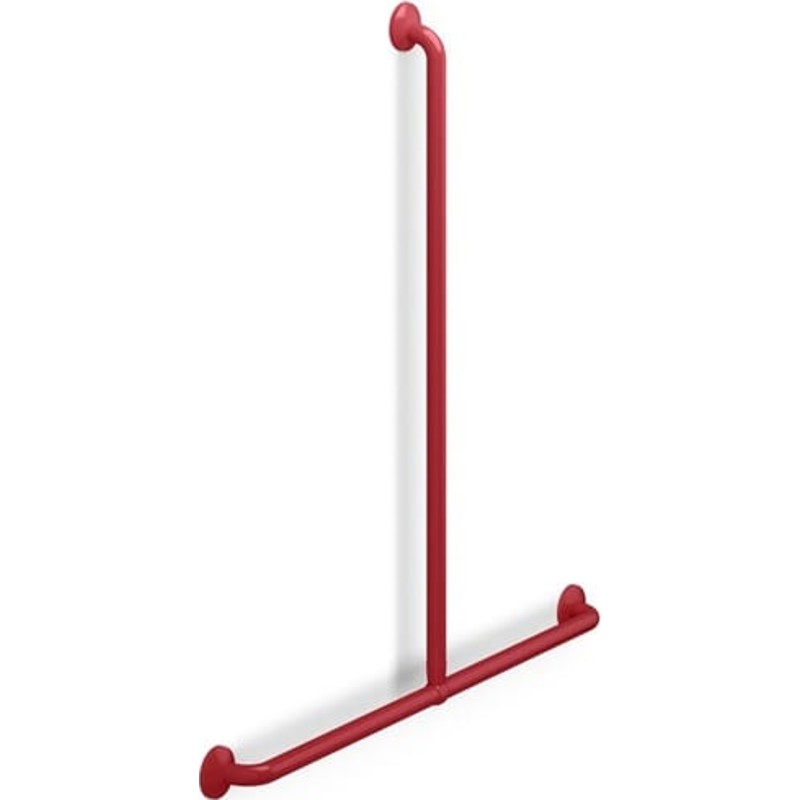 Pressalit Care Plus T stödhandtag, 100x109 cm, röd