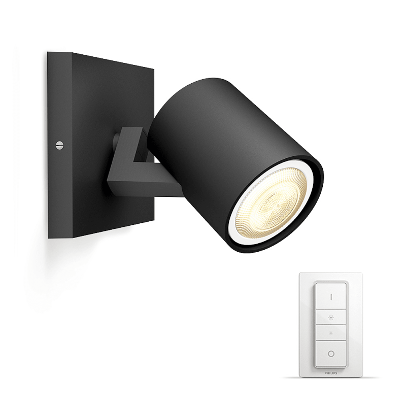 Philips Hue Runner v&auml;gglampa, svart, startpaket