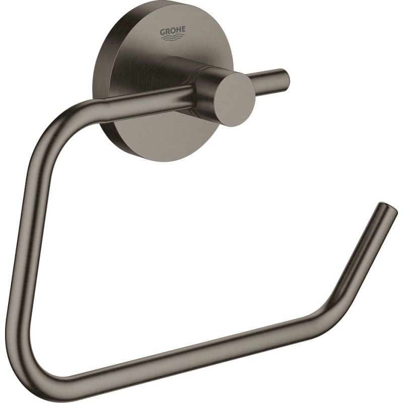 Grohe Essentials toalettpappershållare, borstat svart krom