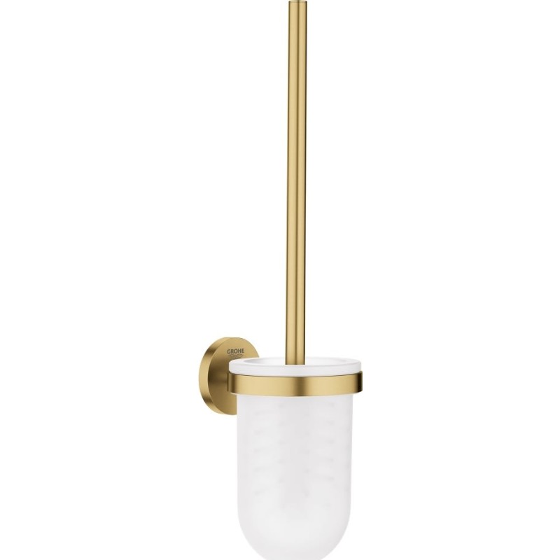 Grohe Essentials toalettborste, borstad mässing