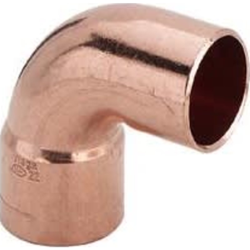 Lodde vinkel 90 m. nippel/muffe, 22 x 22 mm