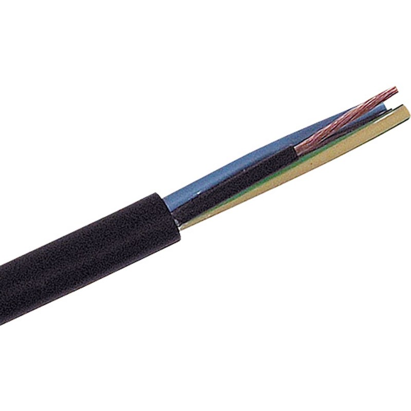 Plastkabel PKAJ 3×1,0 mm² i sort
