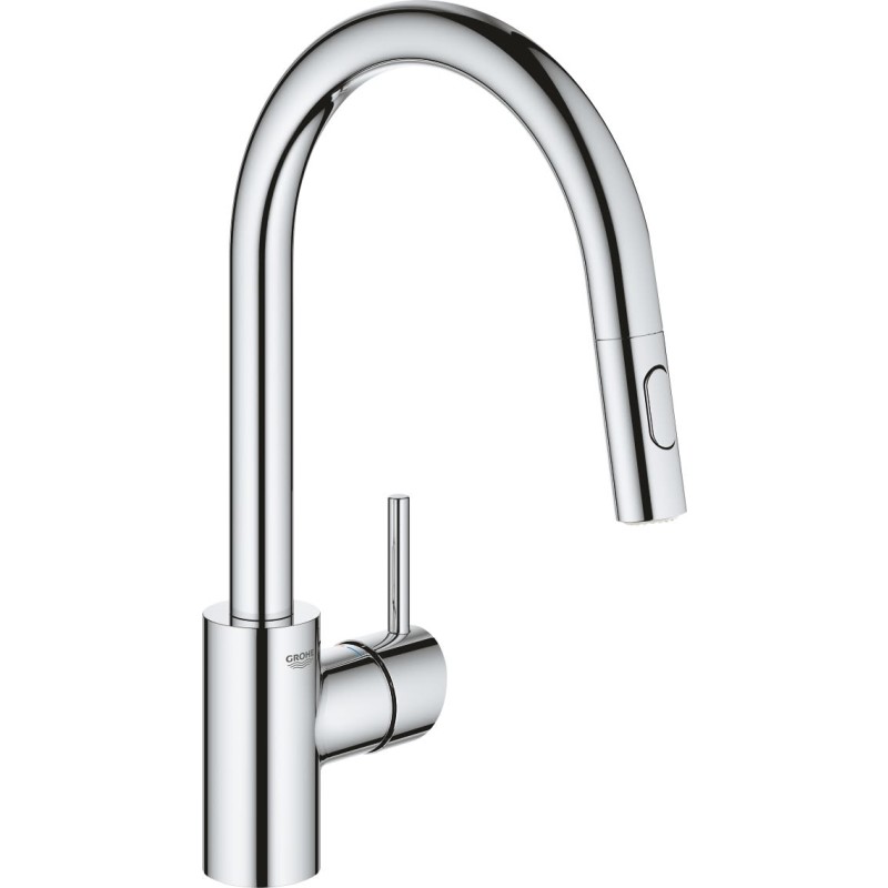 Grohe Concetto k&ouml;ksblandare, utdragbar pip, krom