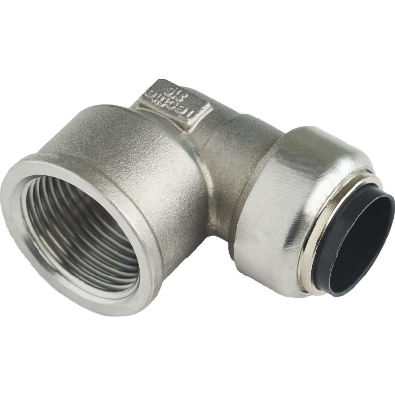 Roth rostfritt insticksvinkel med hylsa 18 mm x 3/4"