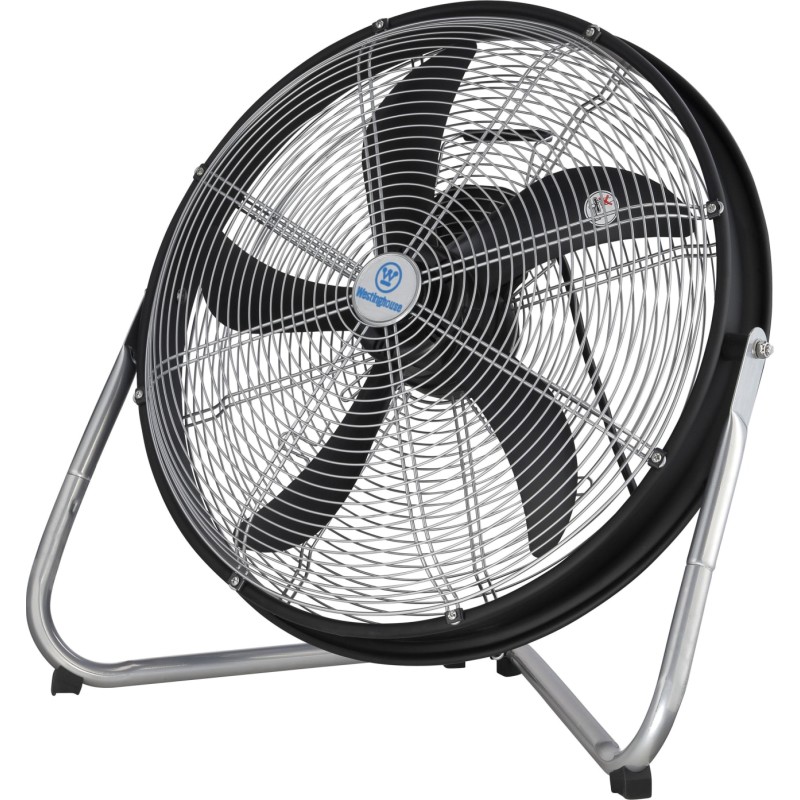 Gulvventilator Yucon II sølv/sort Ø50cm - Westighouse