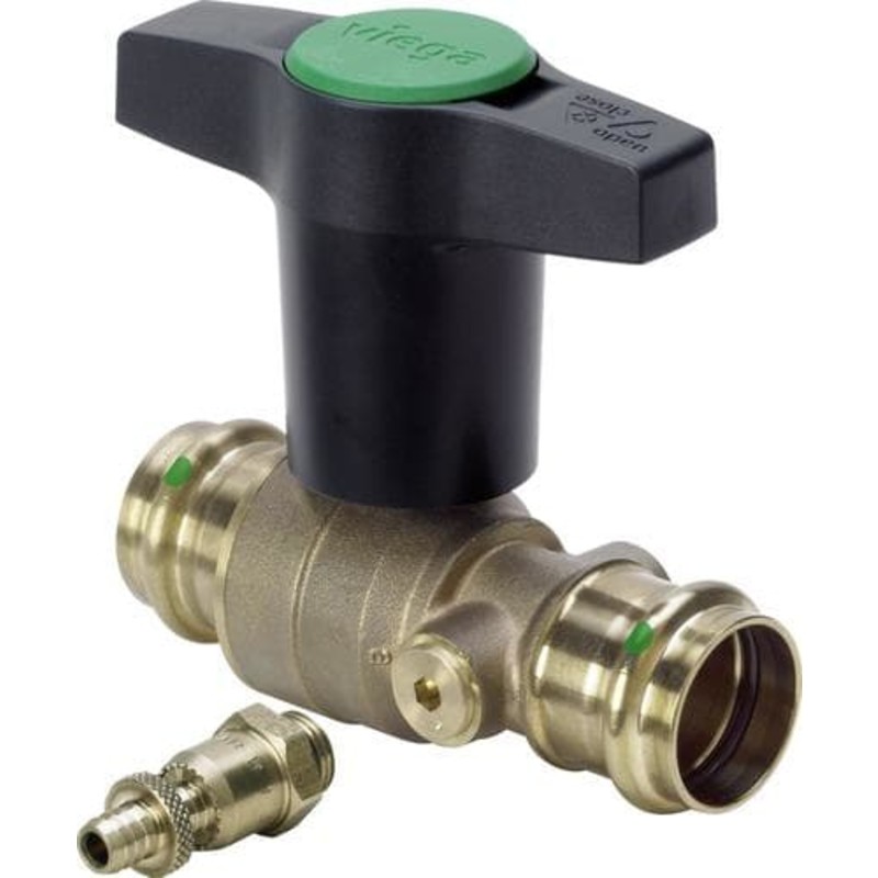 Viega Easytop kulventil, tappvatten, värme, 28 mm