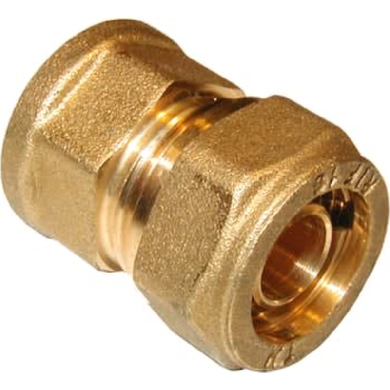 10 stk Pex overgangsmuffe, 15 mm x 3/8"