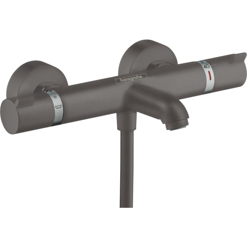 Hansgrohe Ecostat Comfort badkarsblandare, borstat svart krom