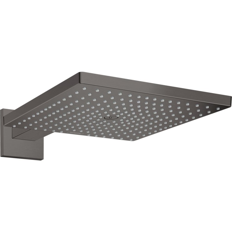 Hansgrohe Raindance E takdusch, 30x30 cm, borstad svart krom