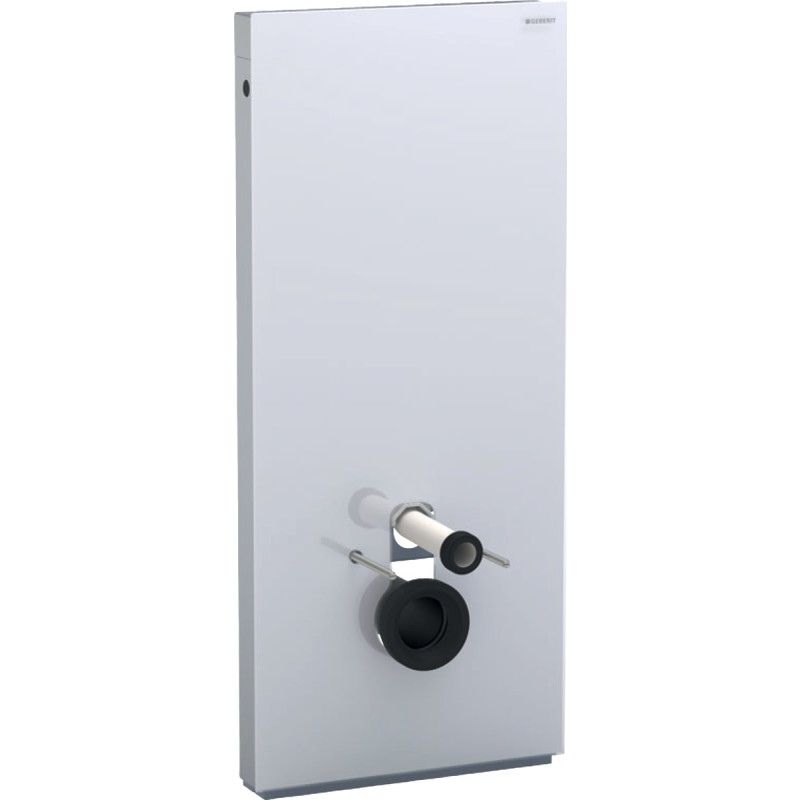 Geberit monolith cisternemodul 1145x505x106mm, med afg.studs, hvid, glas/al