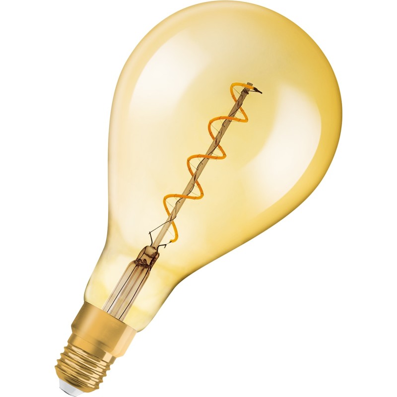 Vintage 1906 LED Spiral 5W 820, 300 lumen, E27, guld, dæmpbar