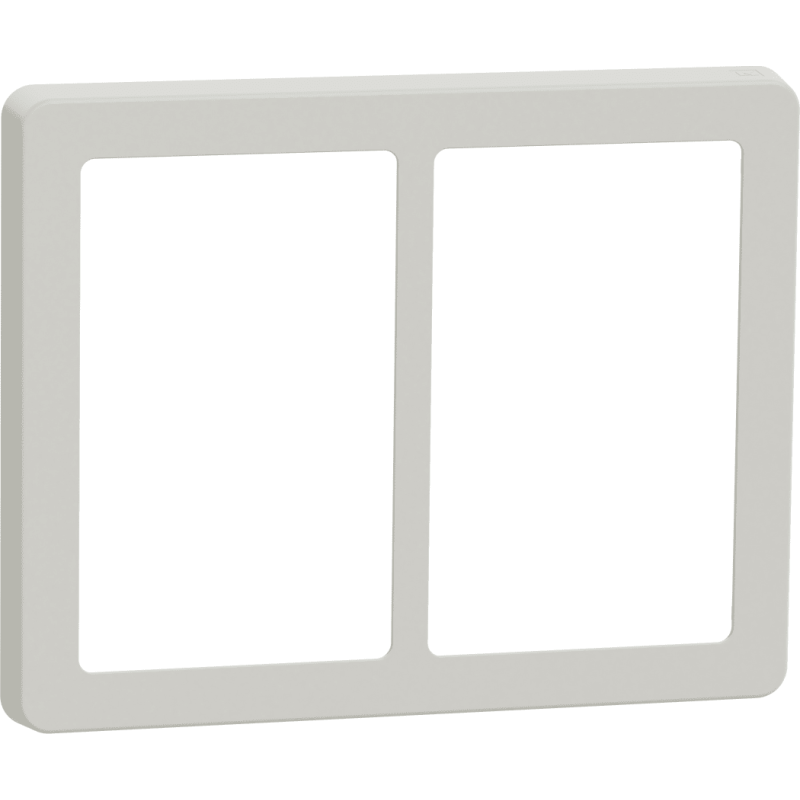 LK FUGA® Base 63 Design ramme, 2x1,5 modul lodret, lysegrå