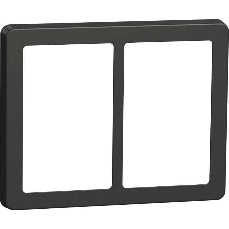 LK FUGA® Base 63 Design ramme, 2x1,5 modul lodret, koksgrå