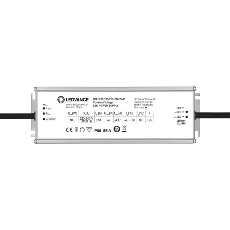 Ledvance Performance LED drivdon, 24V, 100W