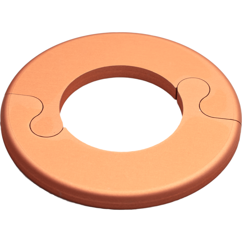 Alu Fit Rosette Ø28 Kobberlook