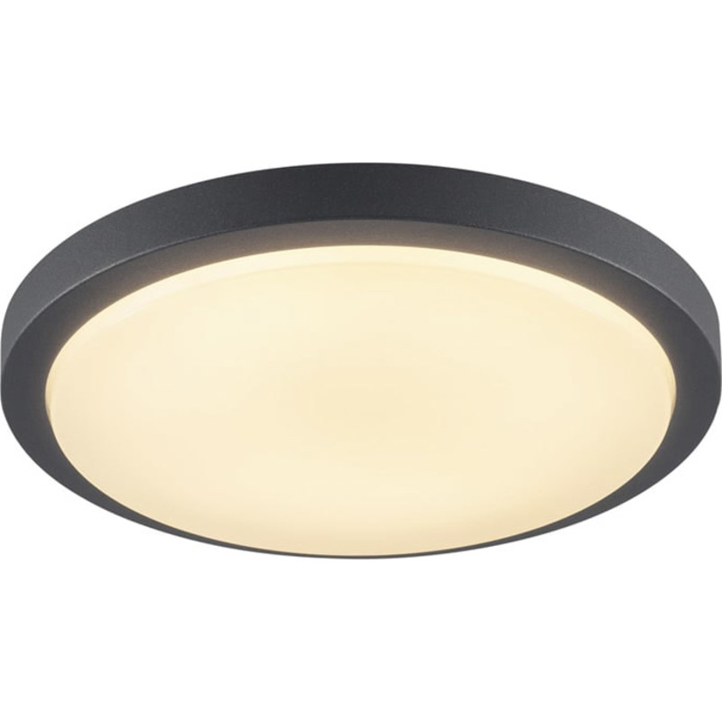 V&auml;gg-/taklampa Ainos, LED 21W 3000K, 1430 lumen, antracit, IP44