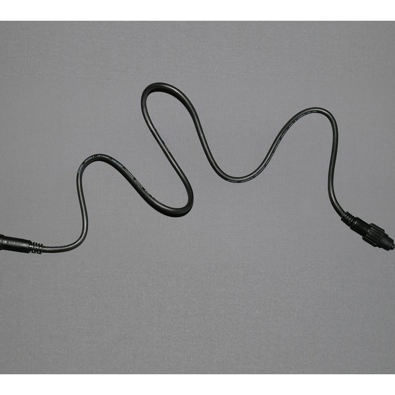 MK Quickfix forlængerkabel, 230V, 1 meter, sort