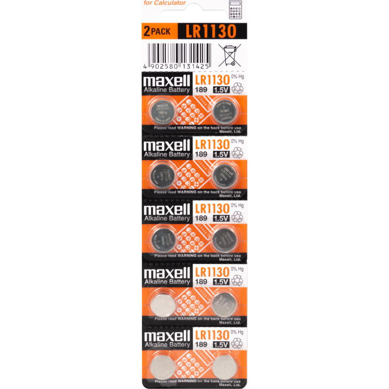 MAXELL Maxell LR1130 10-pak 11717100 Modsvarer: N/A