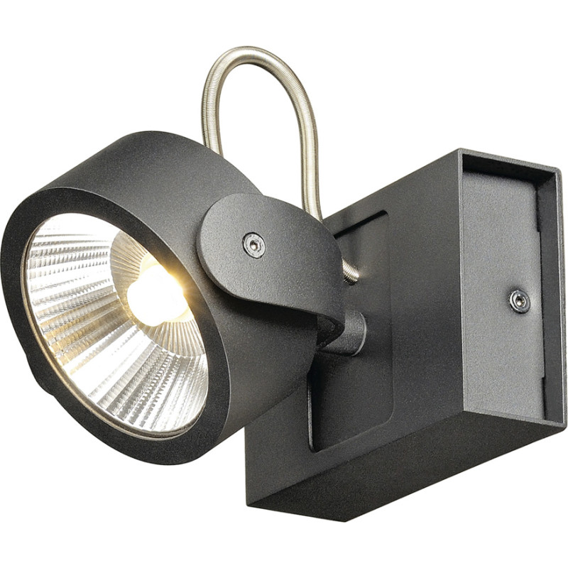 KALU LED 1 v&auml;gg- och taklampa, svart, 3000K, 60&deg;