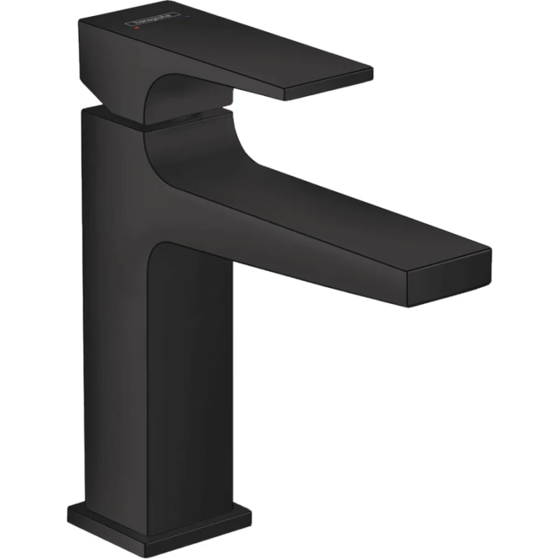hansgrohe Metropol 110 Håndvaskarmatur med push-open bundventil Mat sort