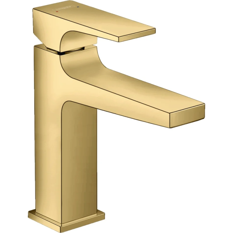 hansgrohe Metropol 110 Håndvaskarmatur med push-open bundventil Poleret guld-optik
