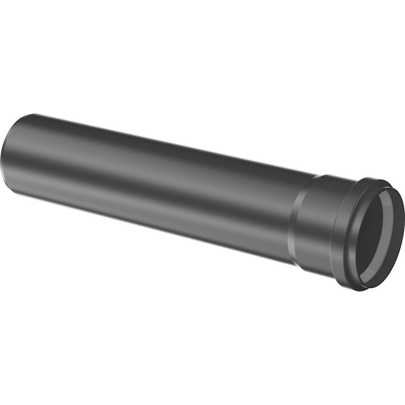 Bosch UV-aftræksrør DN80. Længde 250mm med dobbeltmuffe