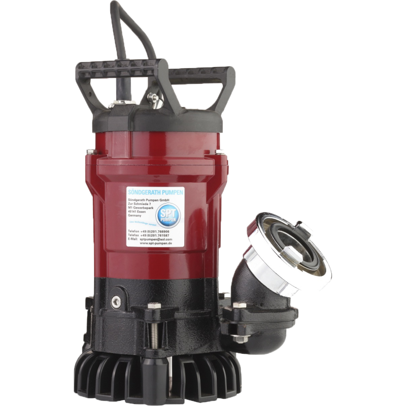 SPT Entreprenørpumpe 750 r/w 3'' Løftehøjde 18 m. - 350 l/min - 750w - 230V - 10m kabel