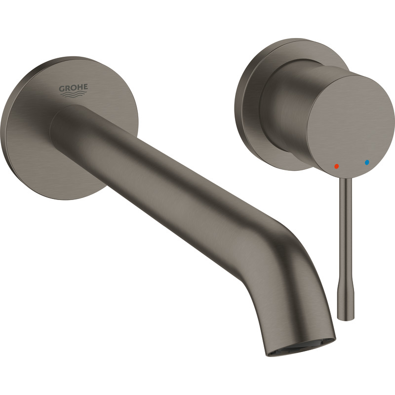 Grohe Essence tvättställsblandare, borstad svart krom